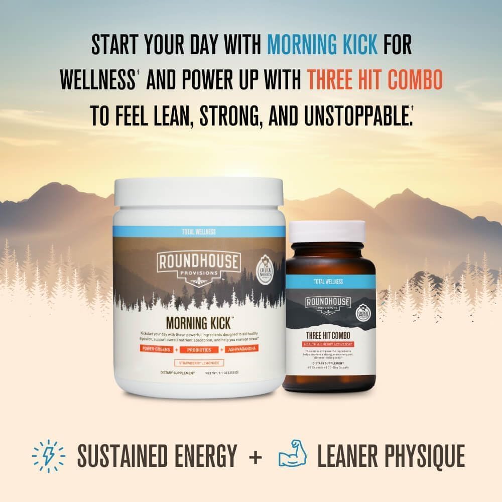 ROUNDHOUSE PROVISION Morning Kick Greens Strawberry Lemonade Powder, 27.3 Ounces