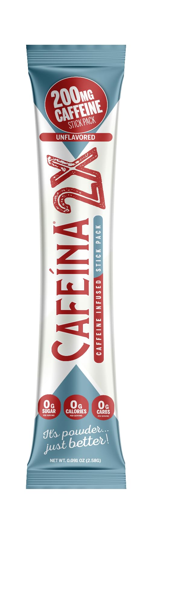 CAFEINA 2X 200mg Caffeine and Electrolyte Infused Powder Sticks, 18 Sticks