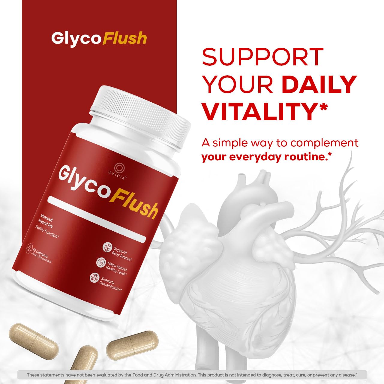 OVICIA GlycoFlush Capsule 60 Count