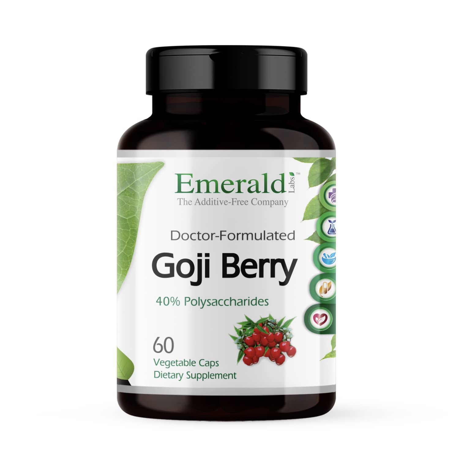 Emerald Labs Goji Berry Immune Response & Liver Health Support Capsules, 60 Count
