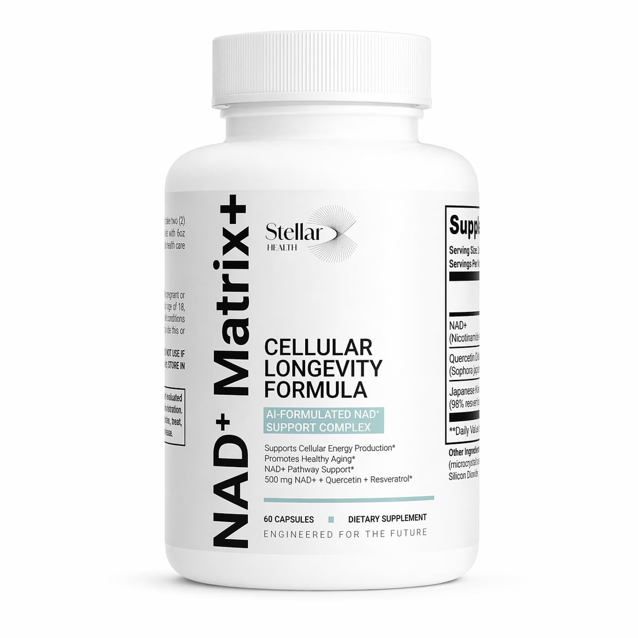 Stellar Health NAD+ Matrix+ Cellular Longevity Formula Capsule, 60 Capsules