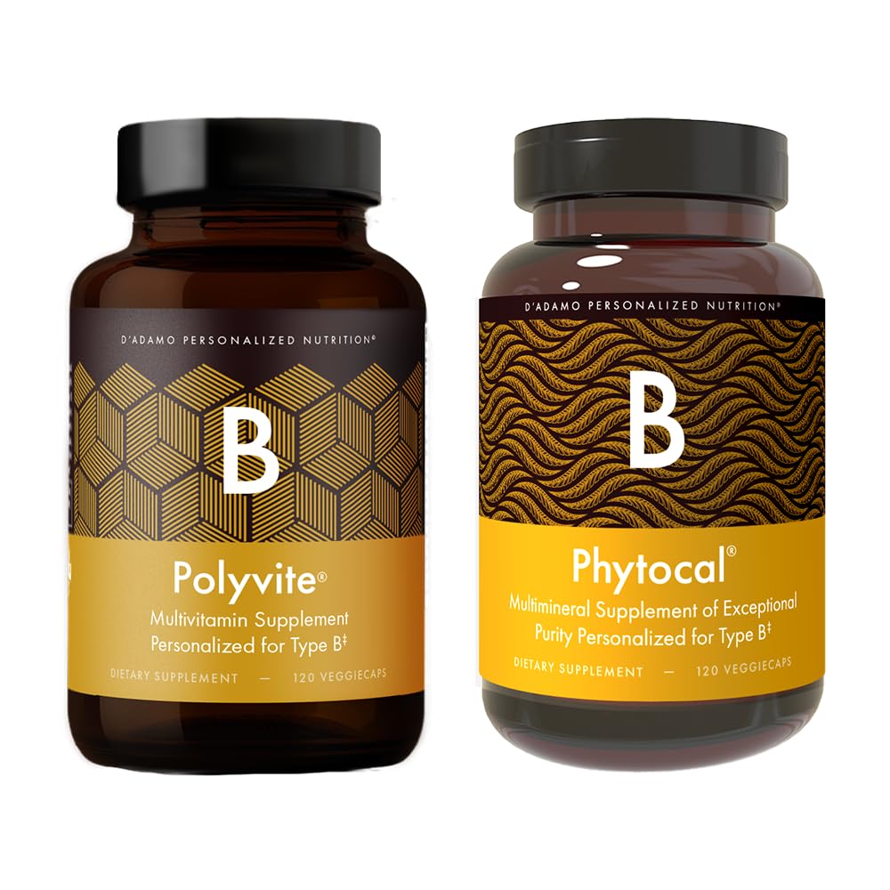 D'Adamo Personalized Nutrition Optimal Health Stack (Blood Type B) 120 Capsules