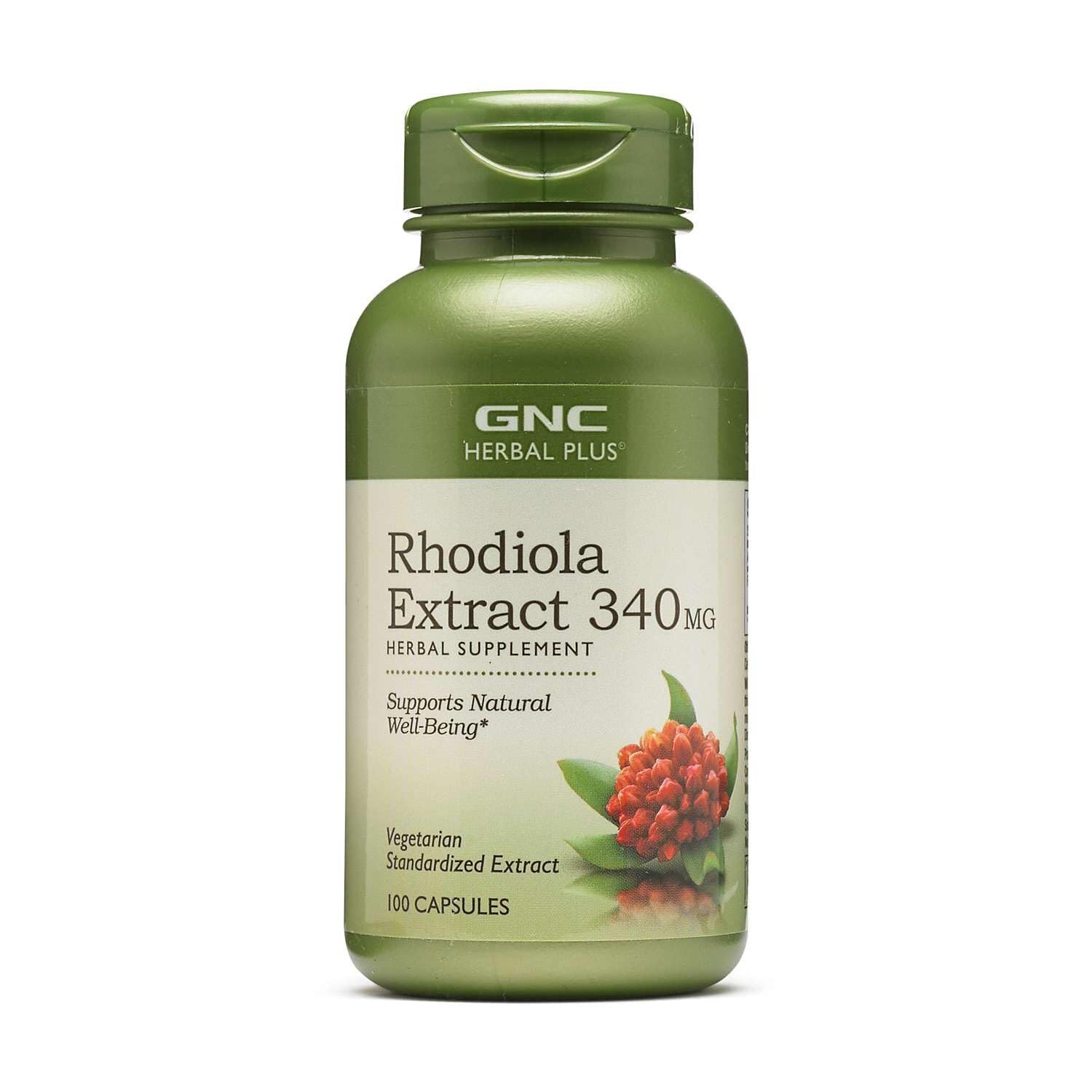 GNC Rhodiola Extract 340mg Capsules, 100 Count