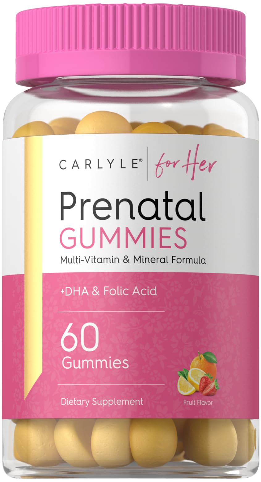 Carlyle Prenatal Gummy with DHA & Folic Acid, 60 Gummies