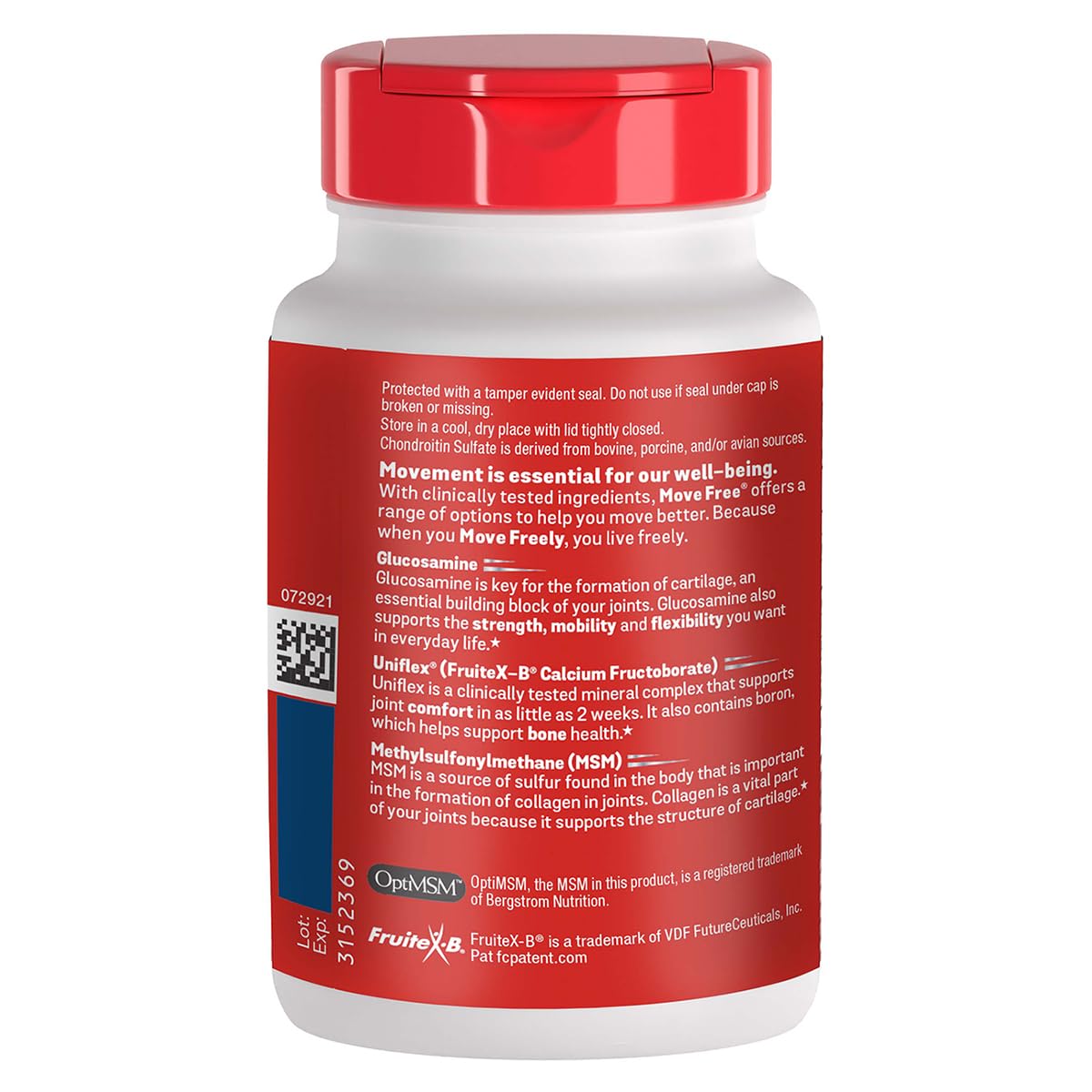 Move Free Advanced Plus MSM Coated Tablets 240 Tablets