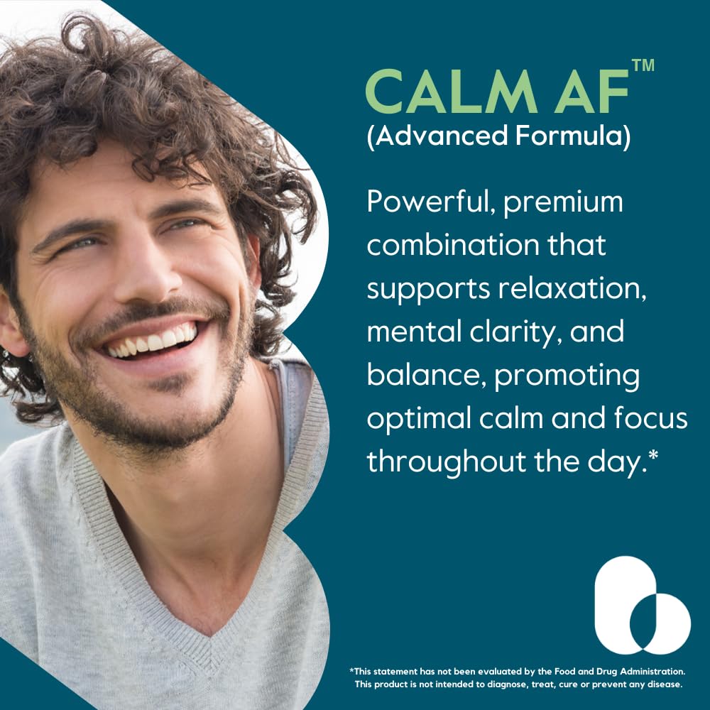 BESTVITE Calm AF Advanced Formula Veggie Caps 60 Capsules