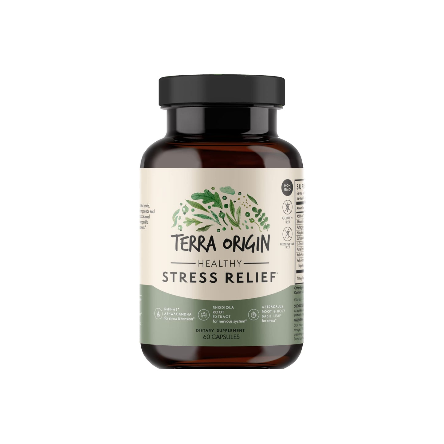 TERRA ORIGIN Healthy Stress Supplement 60 Capsules