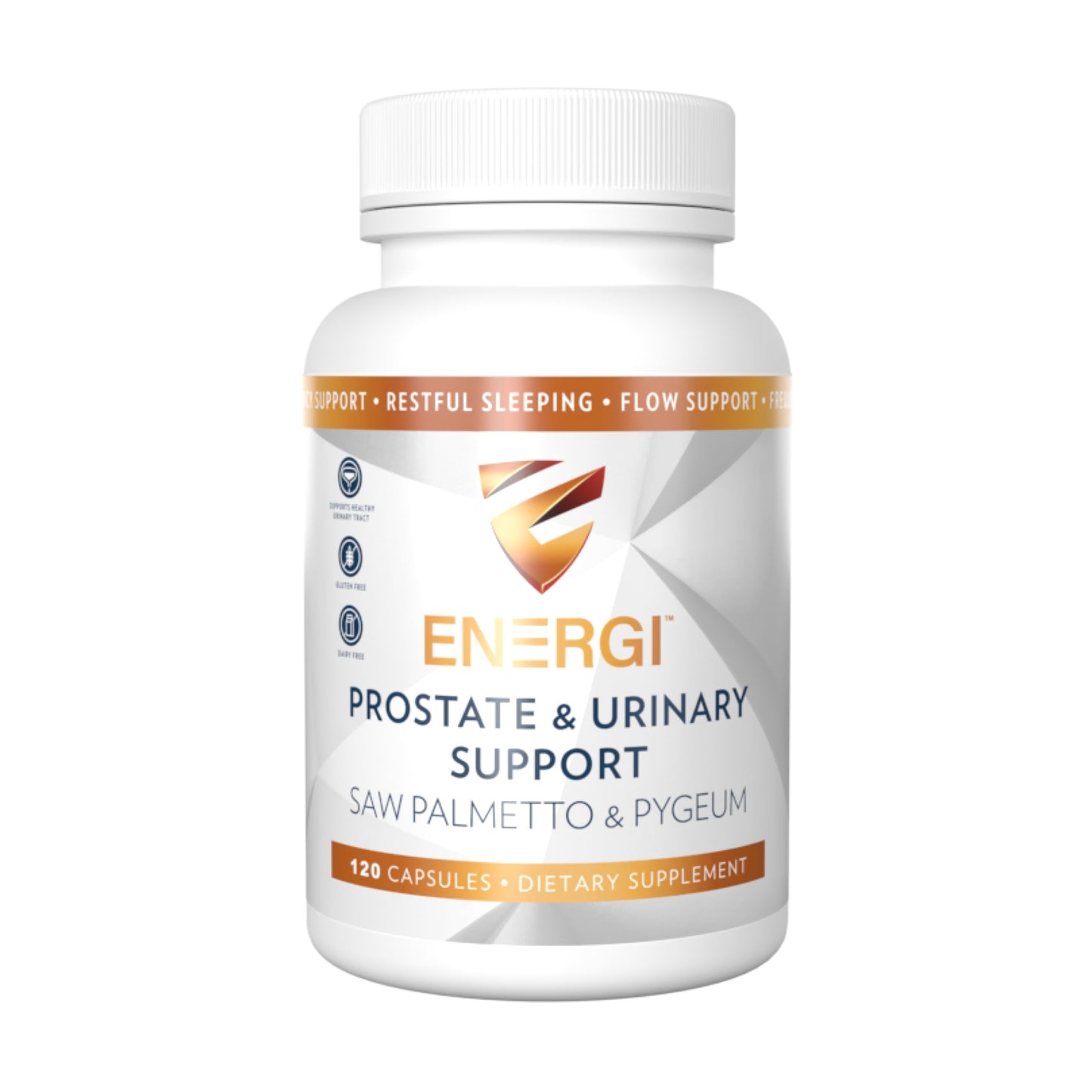 ENERGI NUT Prostate Support Supplement with Saw Palmetto Capsules, 120 Capsules