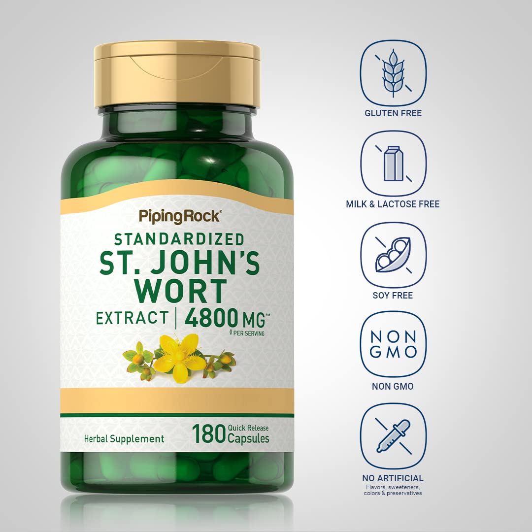 Piping Rock St. John's Wort 180 Capsules