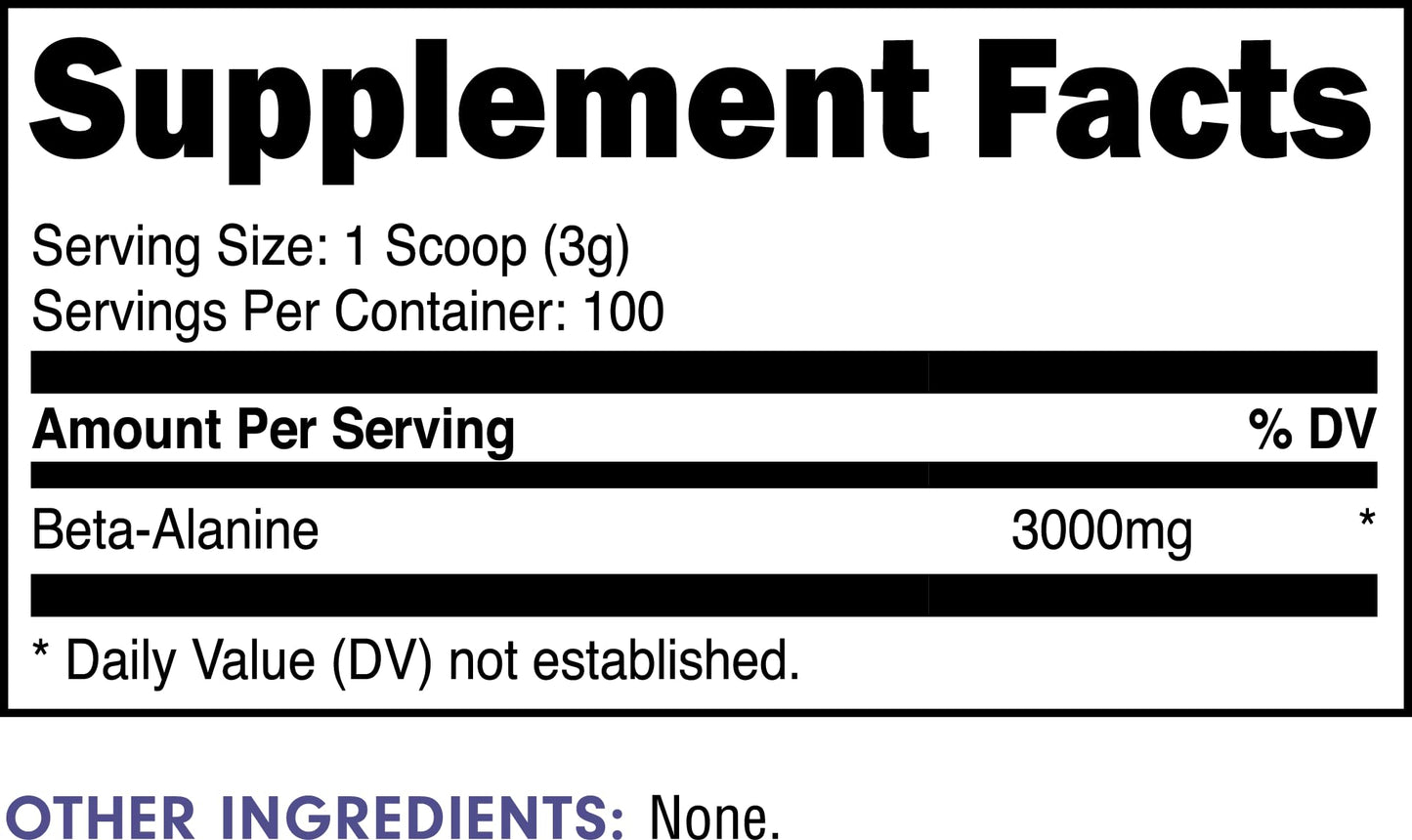 Bucked Up Beta Alanine 300mg Powder 10.6 Ounces