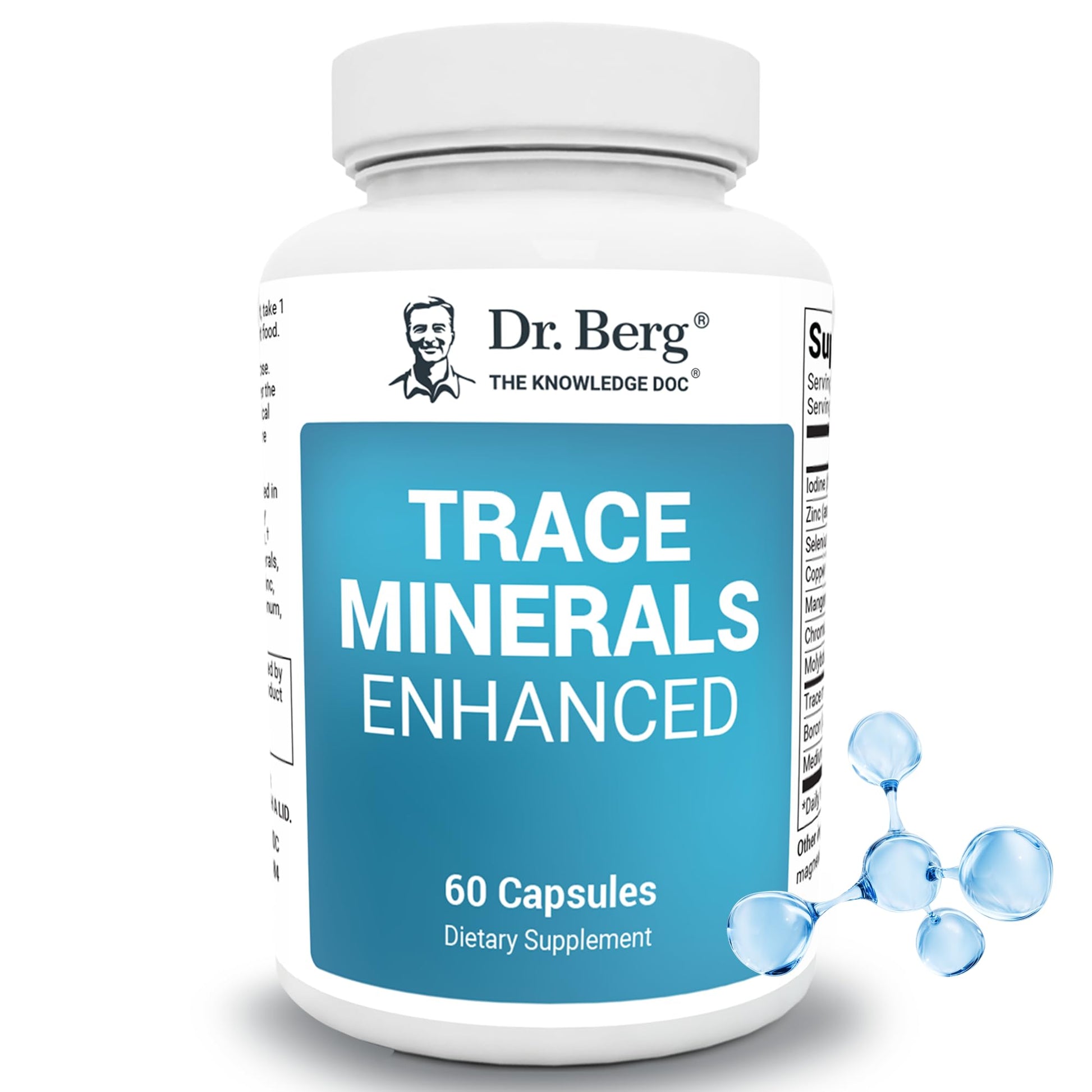 Dr. Berg Nutritionals Trace Minerals Enhanced Complex Capsules, 60 Count