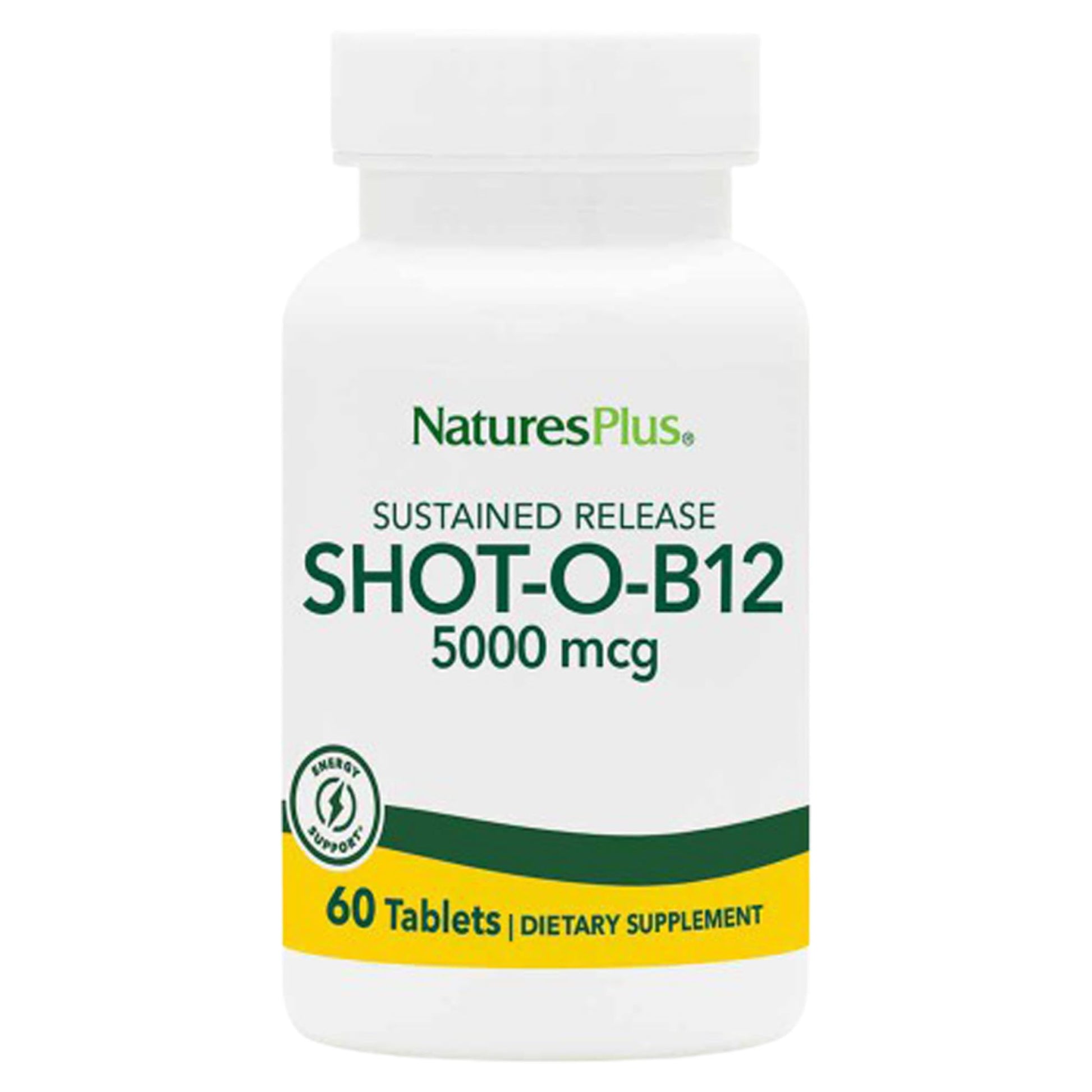 NaturesPlus Shot-O-B12 5000 mcg Tablets, 120 Count