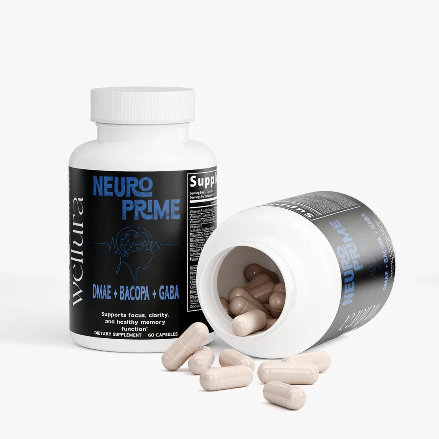 Generic NeuroPrime Focus Nootropic Supplement Capsule 60 Count