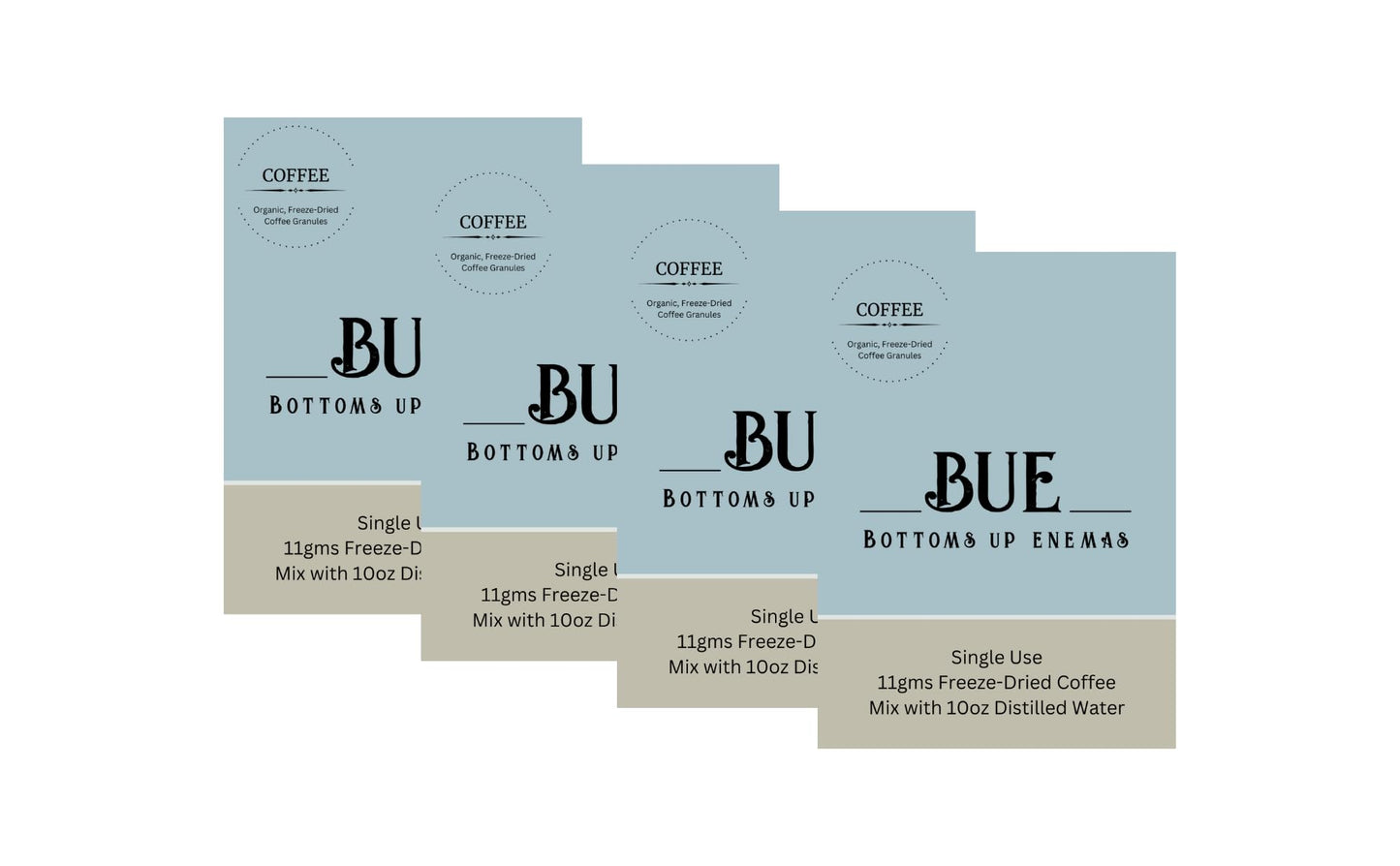 Bottoms Up Enemas Freeze-Dried Coffee Powder, 1