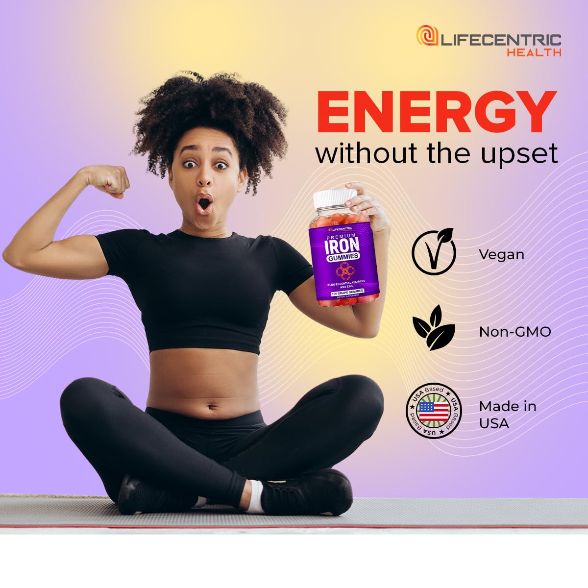 LifeCentric Health Iron Gummies 100 Count