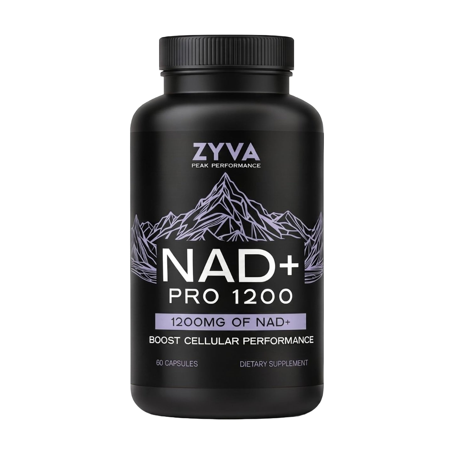ZYVA Scientific NAD+ Pro 1200 High-Dose Direct NAD Plus Supplement, 60 Capsules