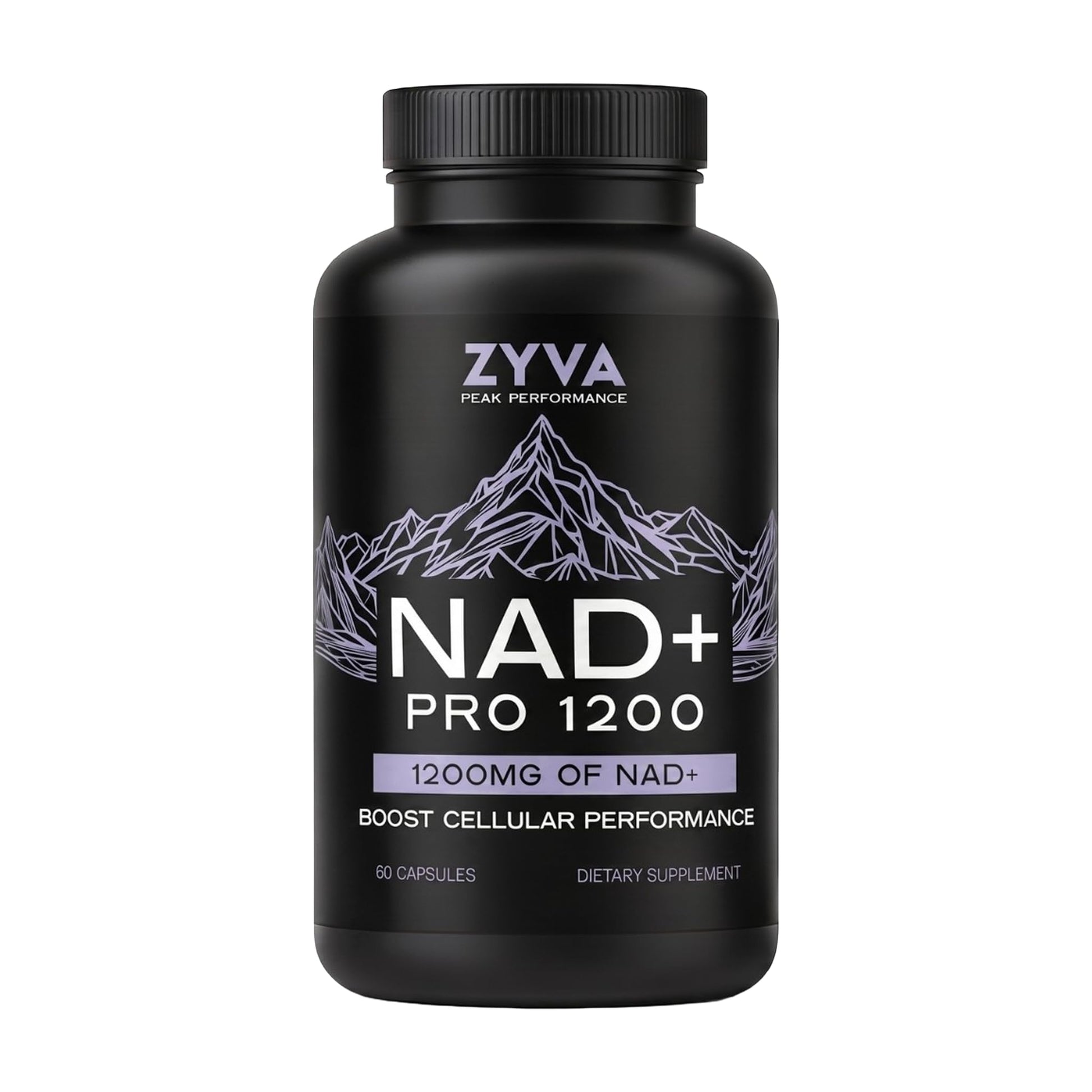 ZYVA Scientific NAD+ Pro 1200 High-Dose Direct NAD Plus Supplement, 60 Capsules