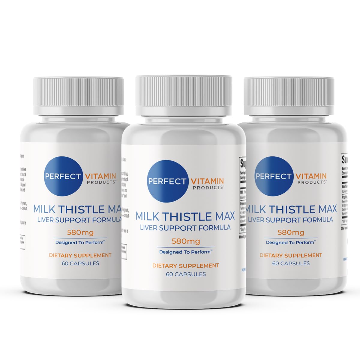 Perfect Vitamin Products Milk Thistle Max Liver Support 180 Capsules