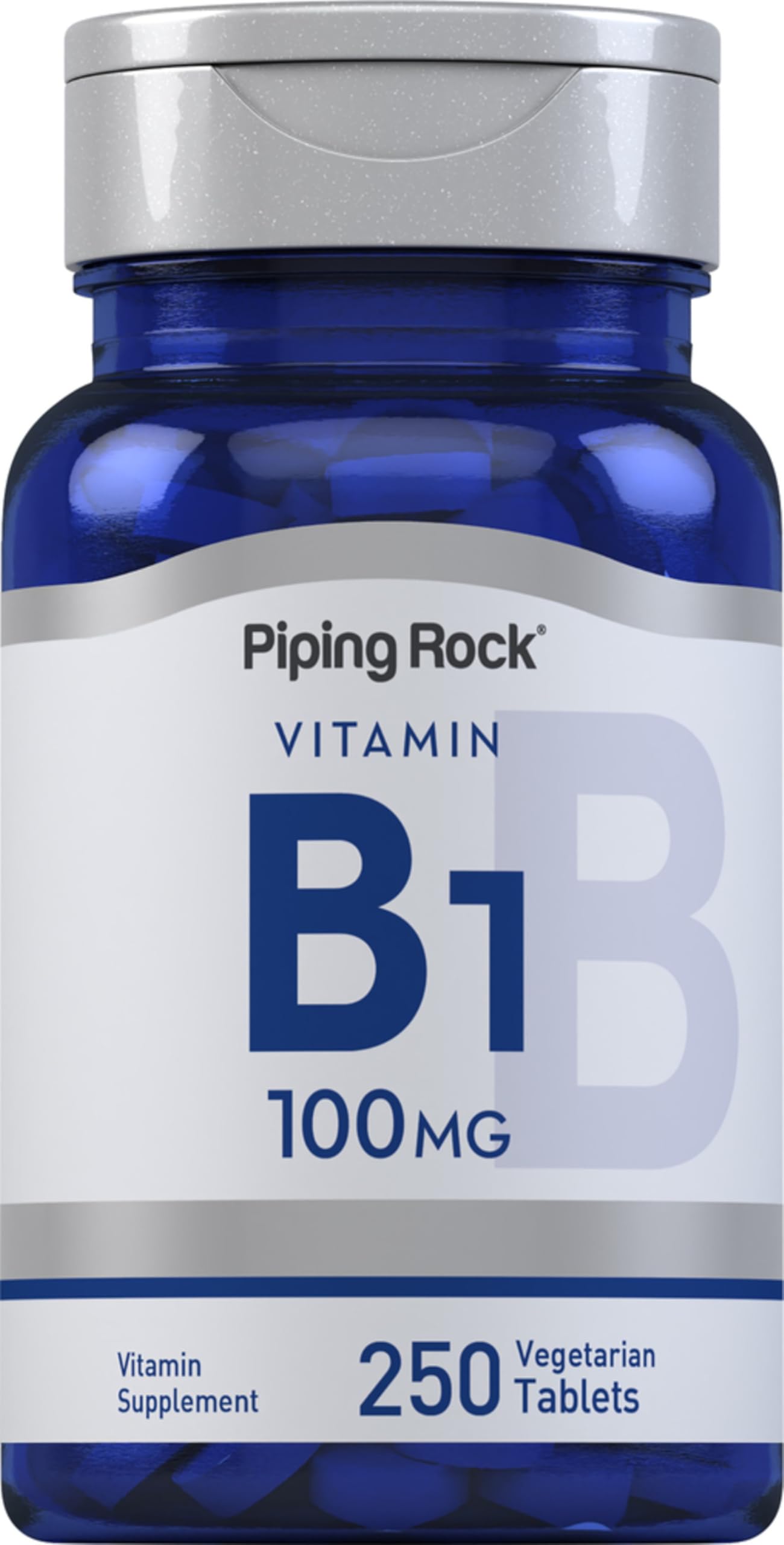 Piping Rock Vitamin B1 100mg Thiamine Supplement Tablets, 250 Count