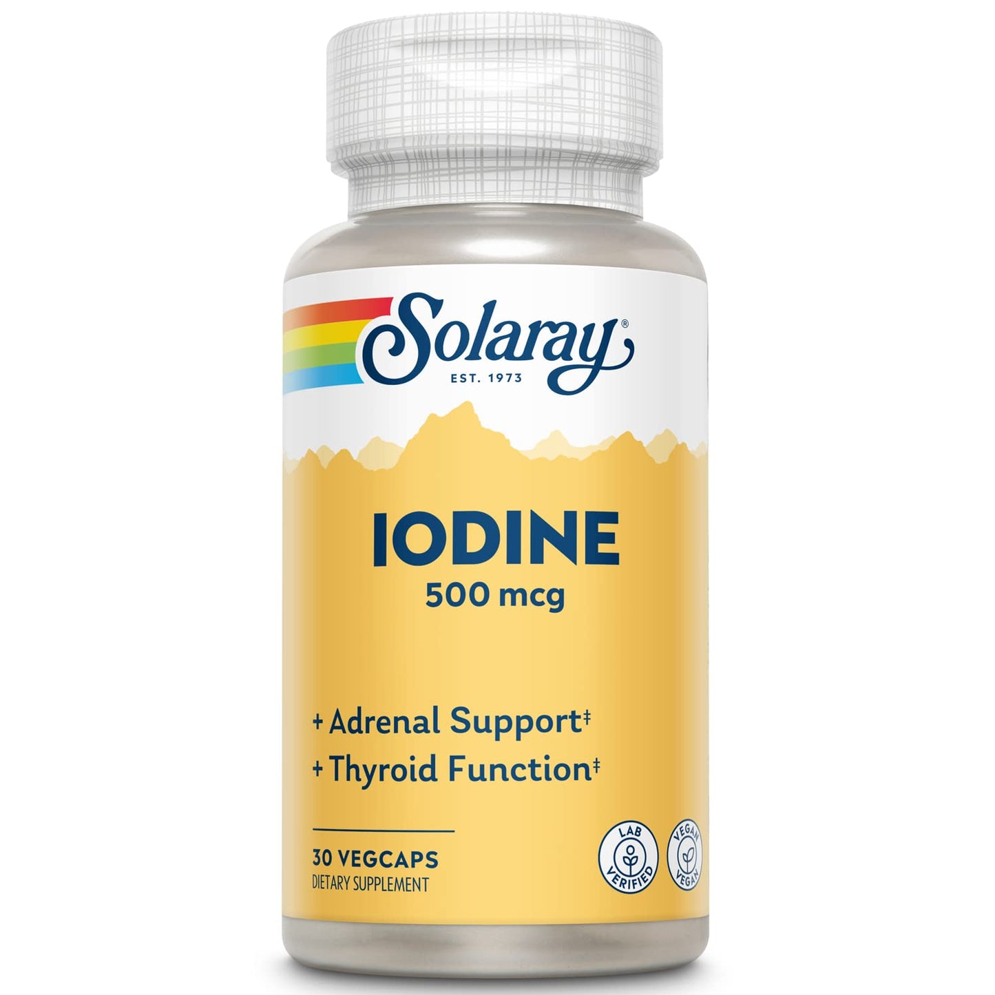 SOLARAY Iodine 500 mcg Capsule, 30 Count