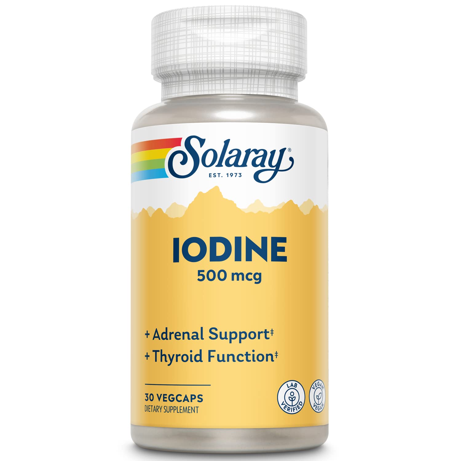 SOLARAY Iodine 500 mcg Capsule, 30 Count
