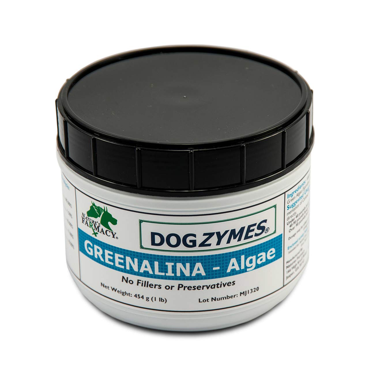 Dogzymes Greenalina Algae Spirulina Powder, 1 Pound