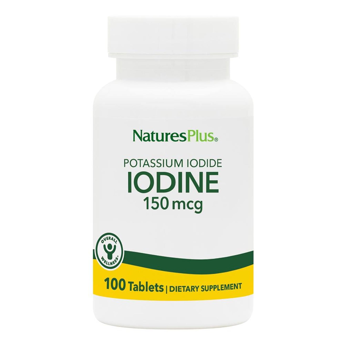 NaturesPlus Potassium Iodide 150 mcg Tablets 100 Count
