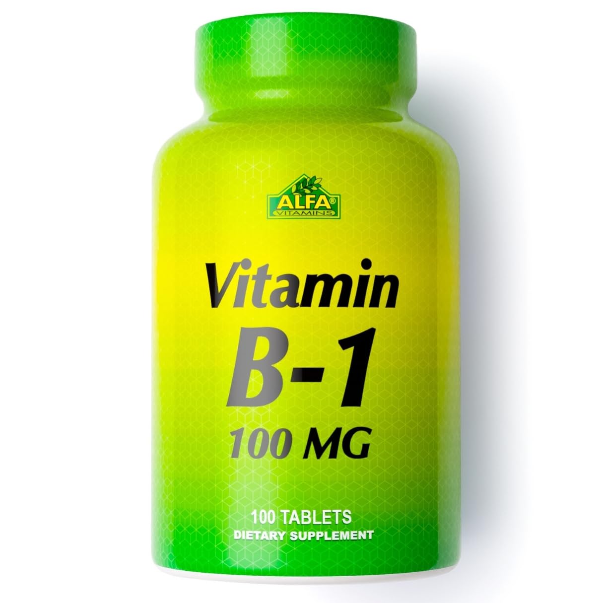 ALFA VITAMINS Vitamin B-1 100 mg Tablet, 100 Tablets
