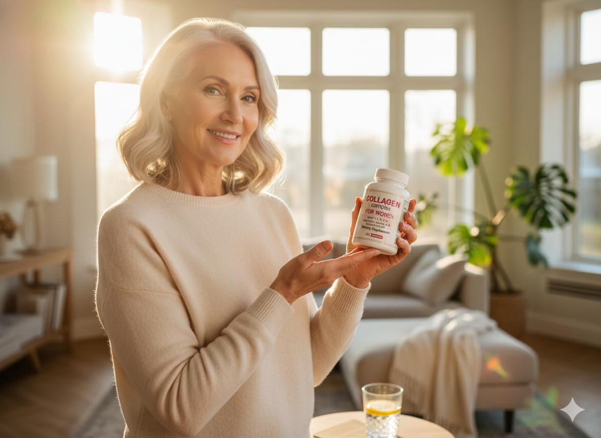Okian Multi Collagen Peptides Complex Capsules, 120 Count
