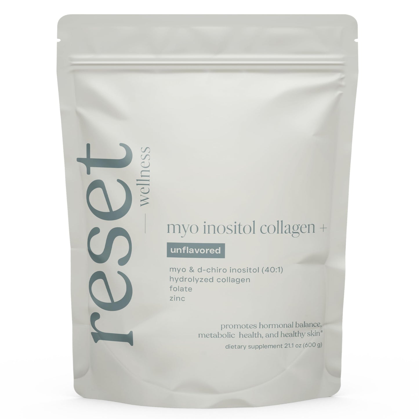 Reset Wellness MYO INOSITOL Collagen+ 600 g Unflavored Powder 21.1 oz