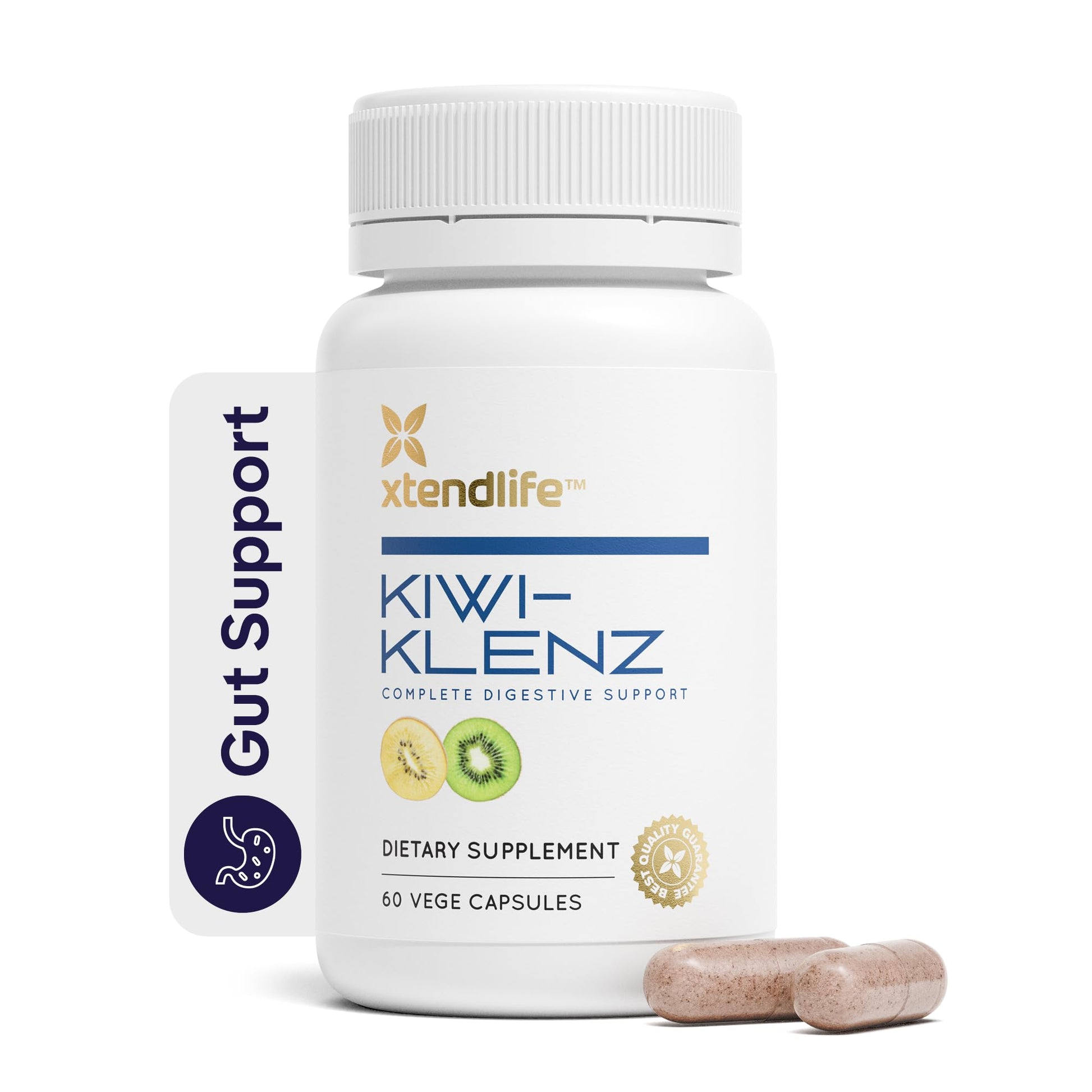 Xtendlife Kiwi-Klenz Digestive Enzyme & Prebiotic Supplement 60 Capsules