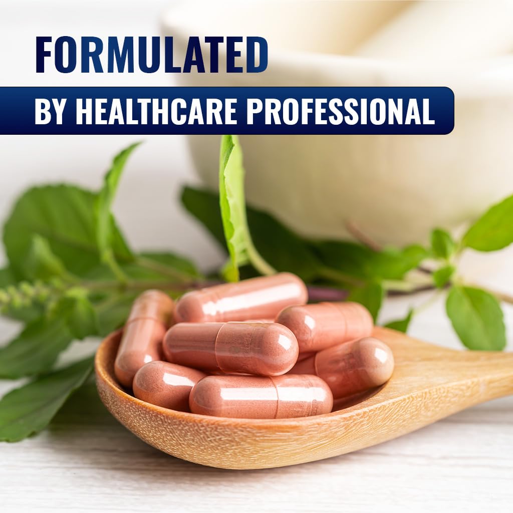 Vitamatic Citrinin-Free Red Yeast Rice 1200 mg Capsules with CoQ10 100 mg, Flush-Free Niacin 100 mg, Garlic Powder 20 mg - 120 Veg Capsules