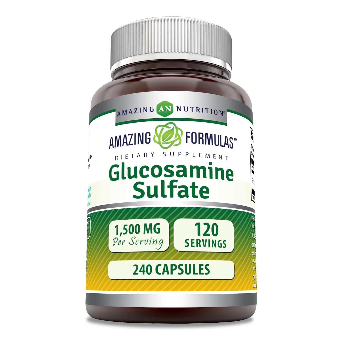 Amazing Nutrition Glucosamine Sulfate 1500 mg Capsules 1 Count