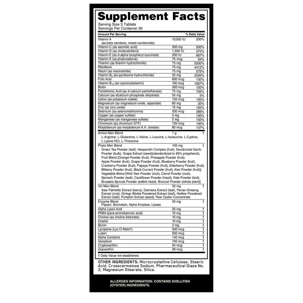 Optimum Nutrition Opti-Men Daily Multivitamin Supplement, 90 Tablets