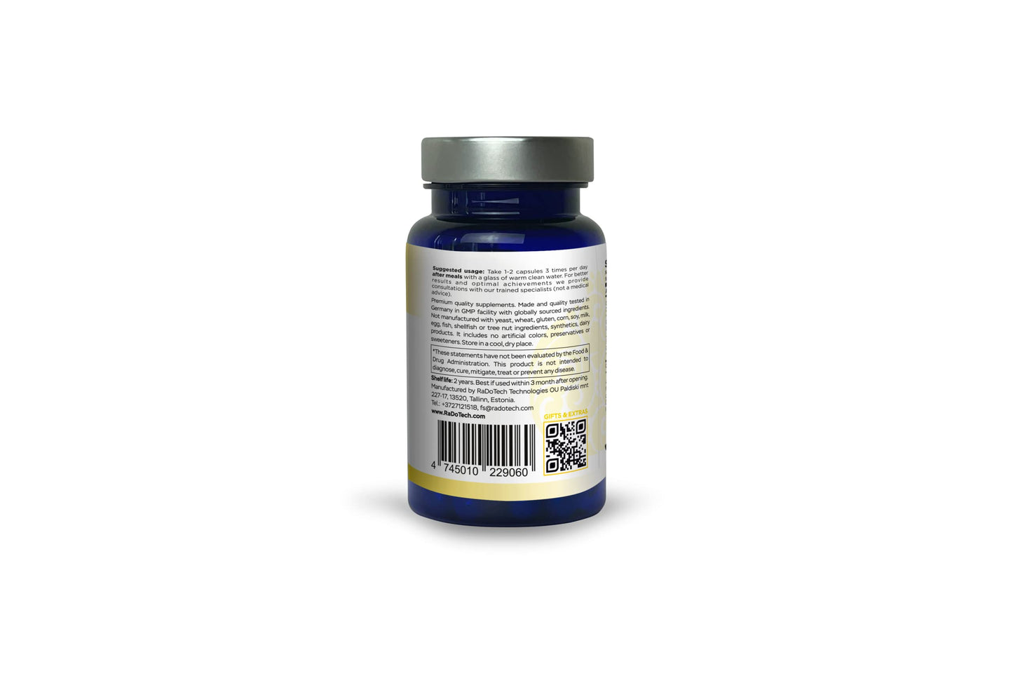 RaDoTech EnergyTune Energy Supplements Veg Capsules, 60 Count