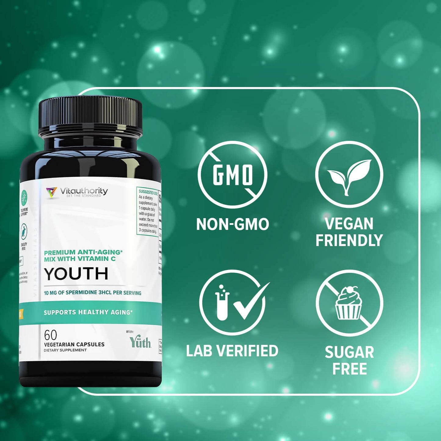 Vitauthority Enhanced Absorption Pure Spermidine Supplement Capsule 60 Capsules