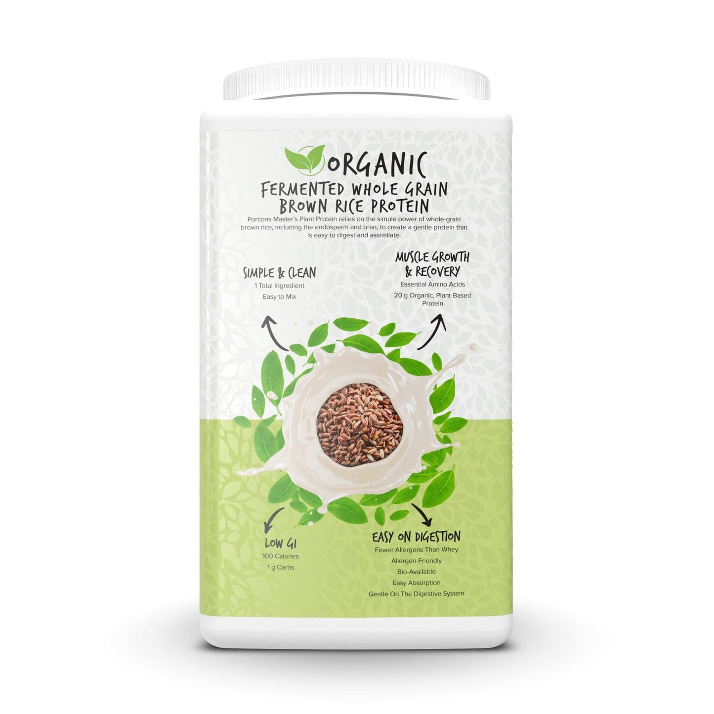 Portions Master Plant Protein Powder 26.4 Servings