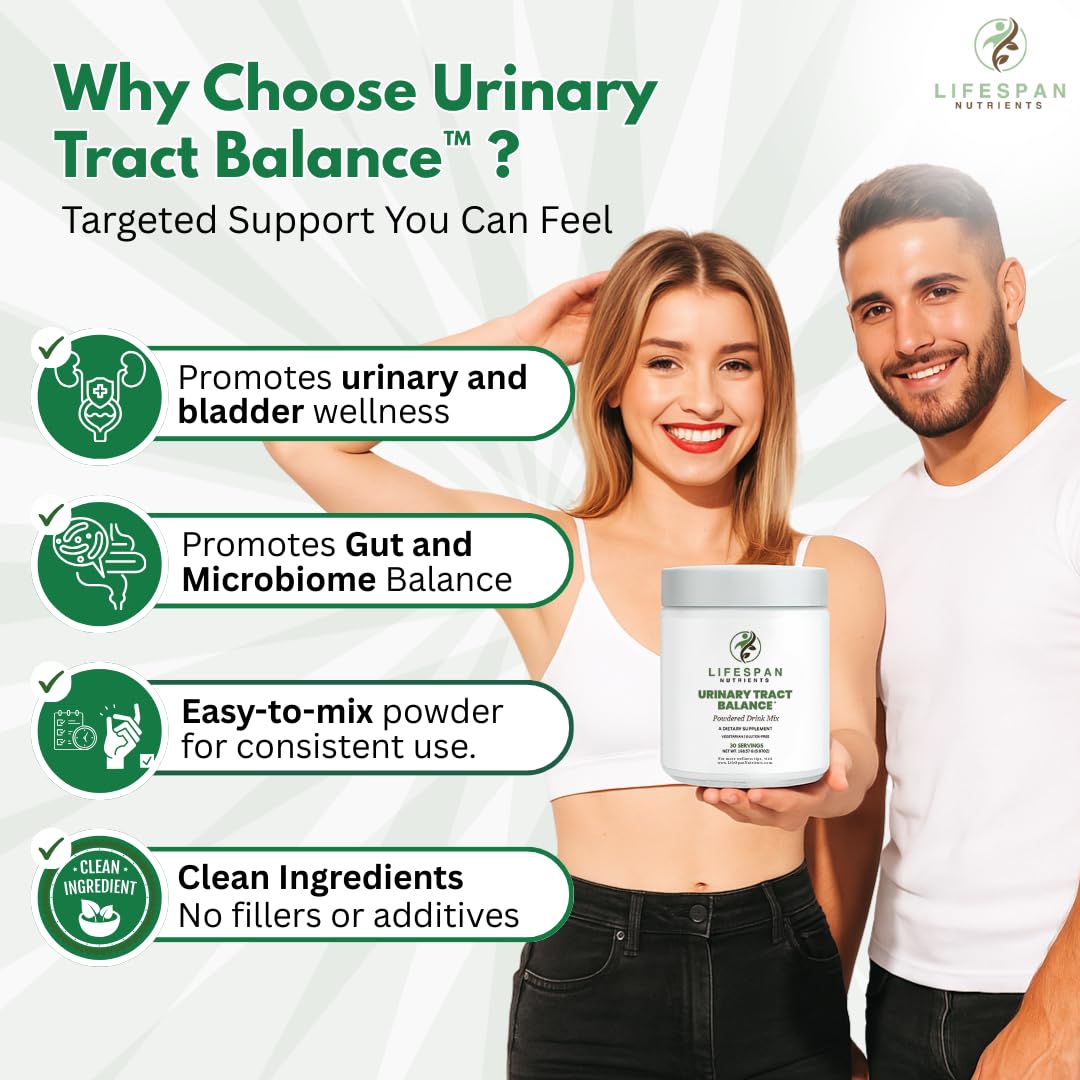 LifeSpan Nutrients D Mannose with Cranberry and Probiotics Powder, 30 Servings