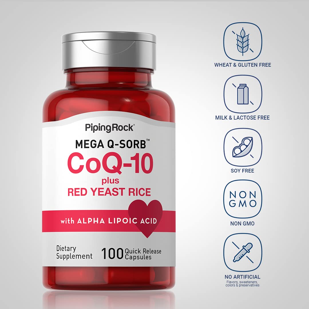 Piping Rock CoQ10 120mg Capsule, 100 Count