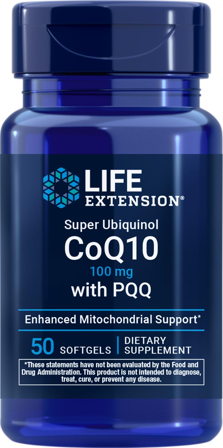 Life Extension Super Ubiquinol CoQ10 with PQQ Softgels 50