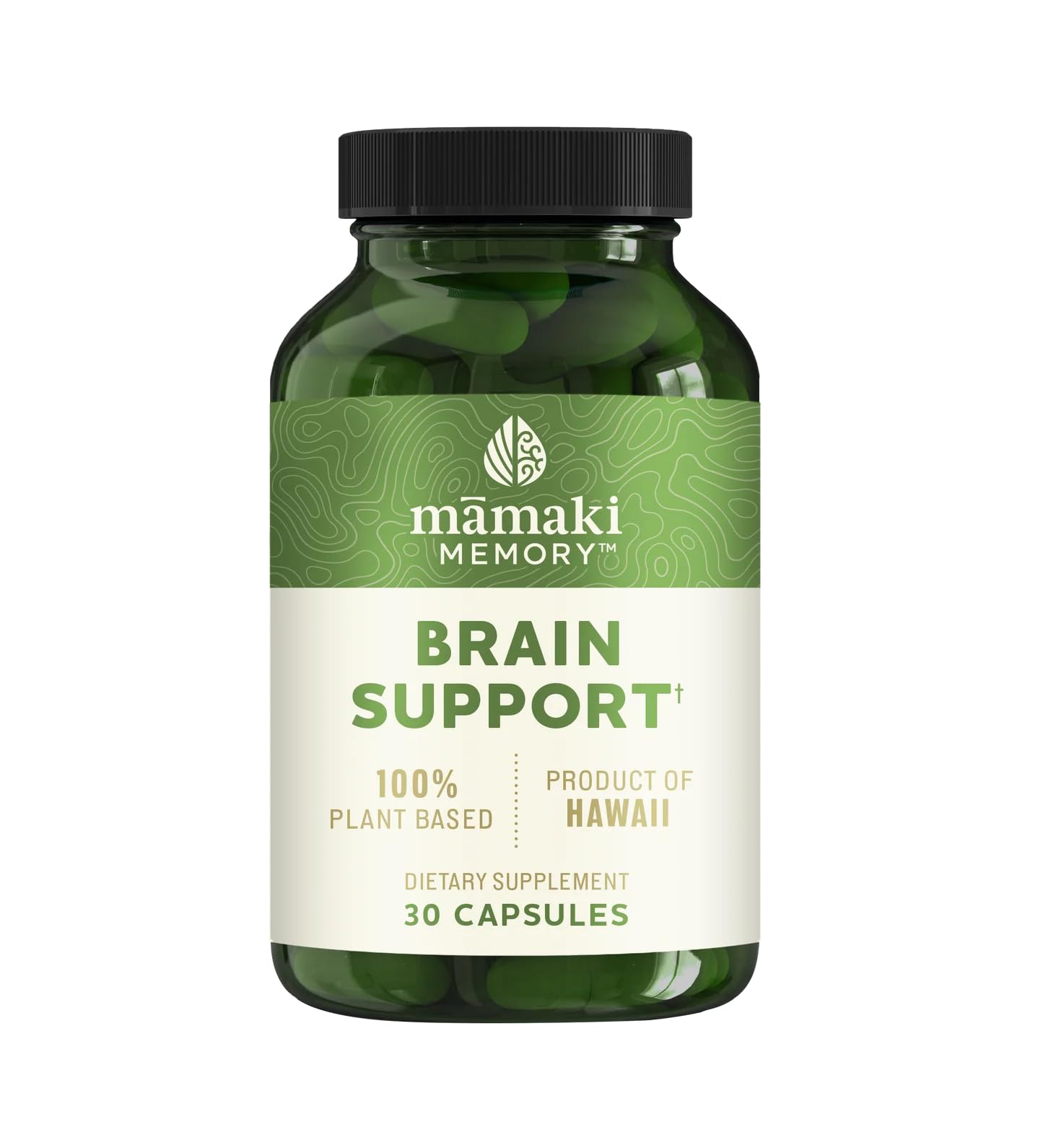 NAKIHALANI FARM Mamaki Memory Brain Support Supplement Capsule 30 Count