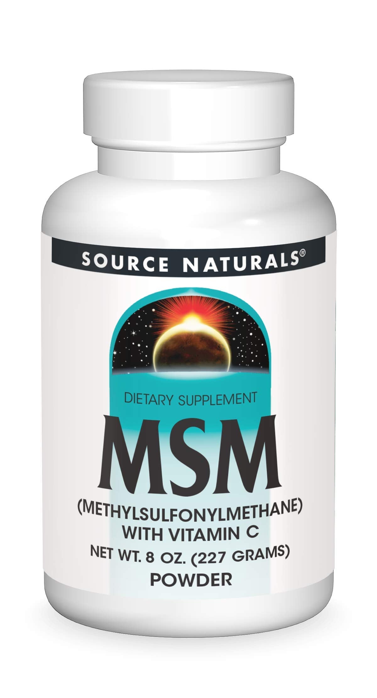 Source Naturals MSM (Methylsulfonylmethane) with Vitamin C Powder, 8 Ounce