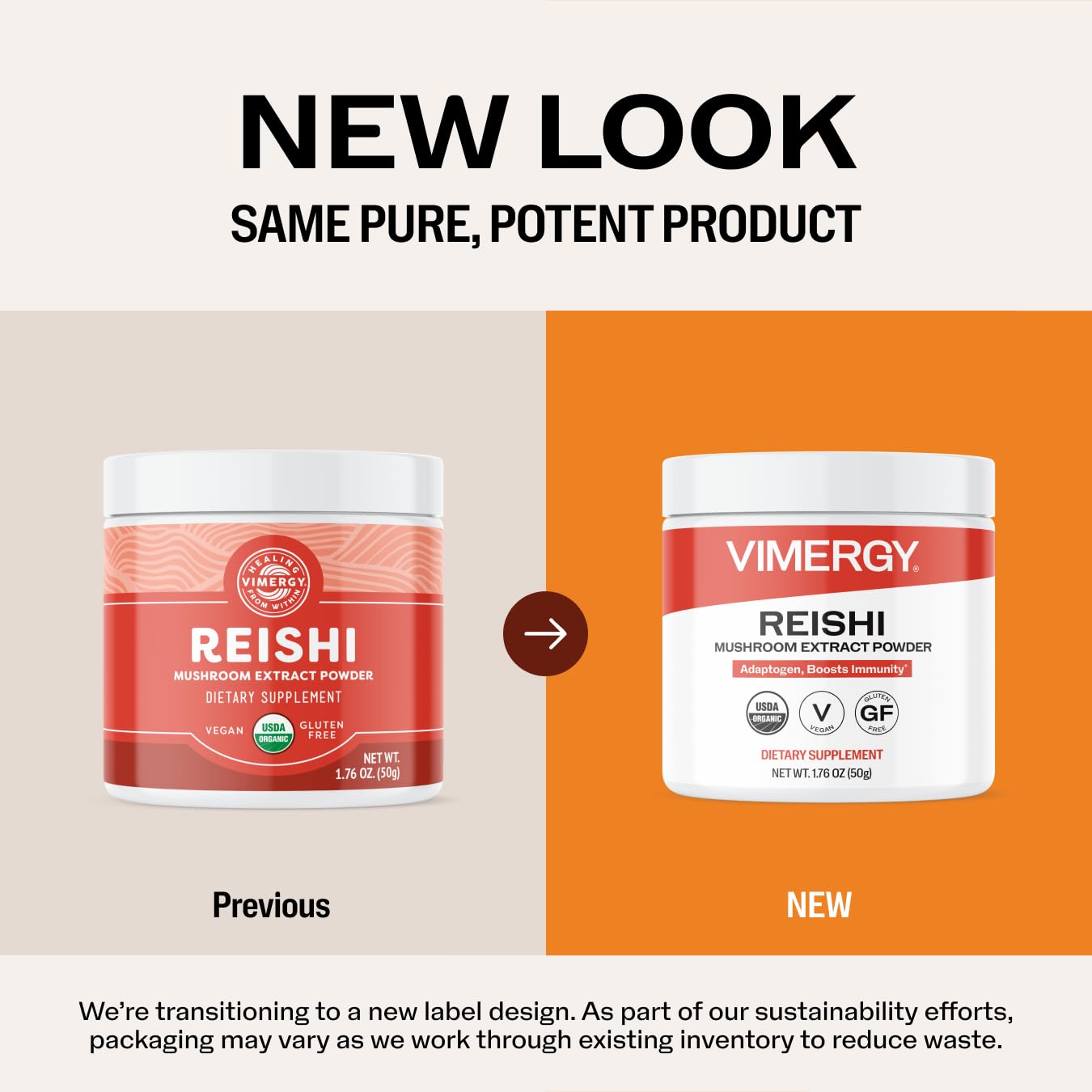 Vimergy Reishi Powder 1.76 oz