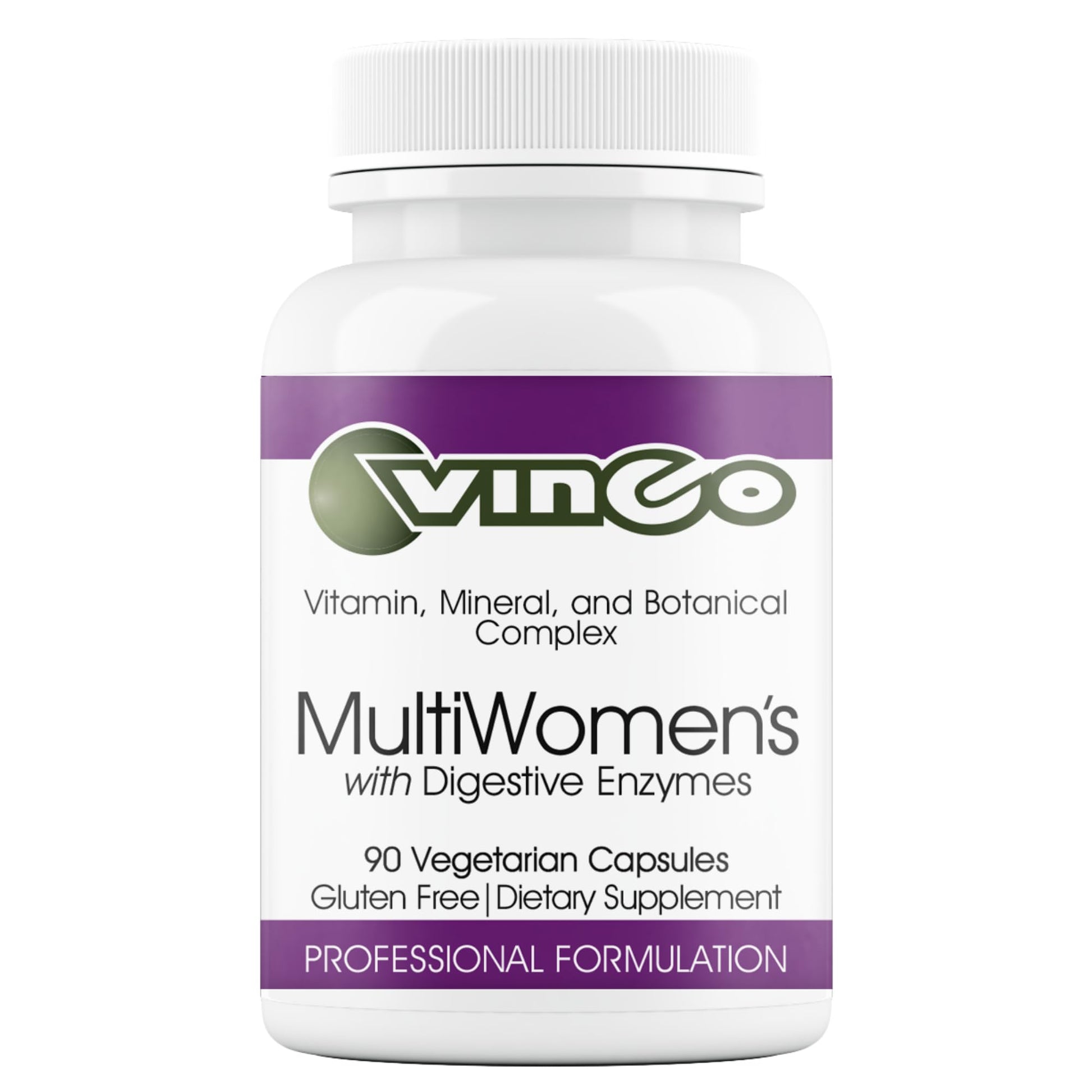 Vinco MultiWomen's with Digestive Enzymes Daily Supplement Capsule 90 Count