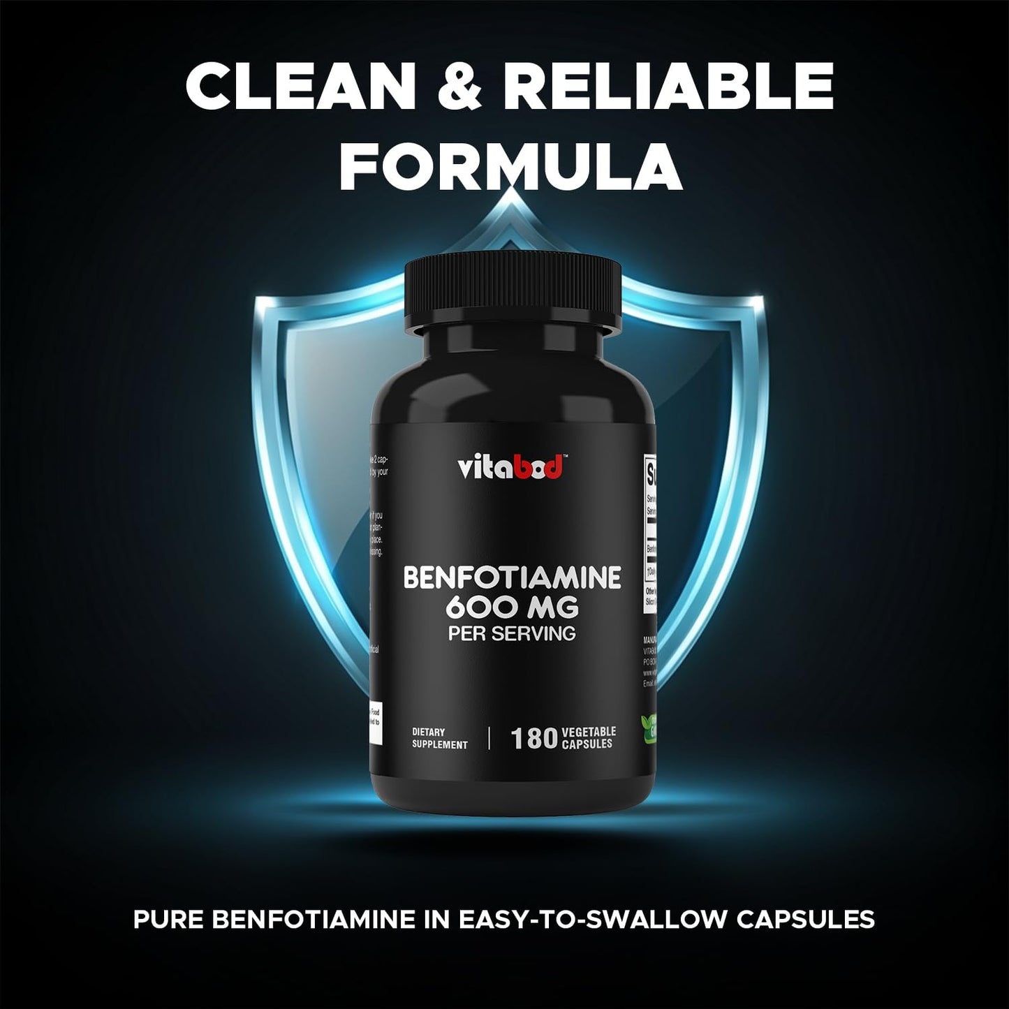 Vitabod Benfotiamine 600mg Capsule 180 Count