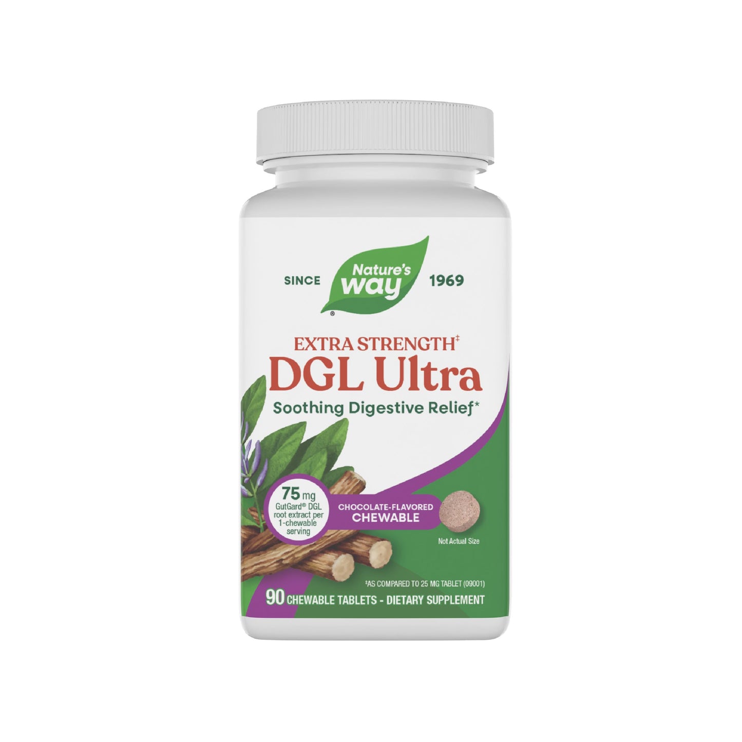 Nature's Way Premium Extract DGL Ultra Tablet, 90 Count