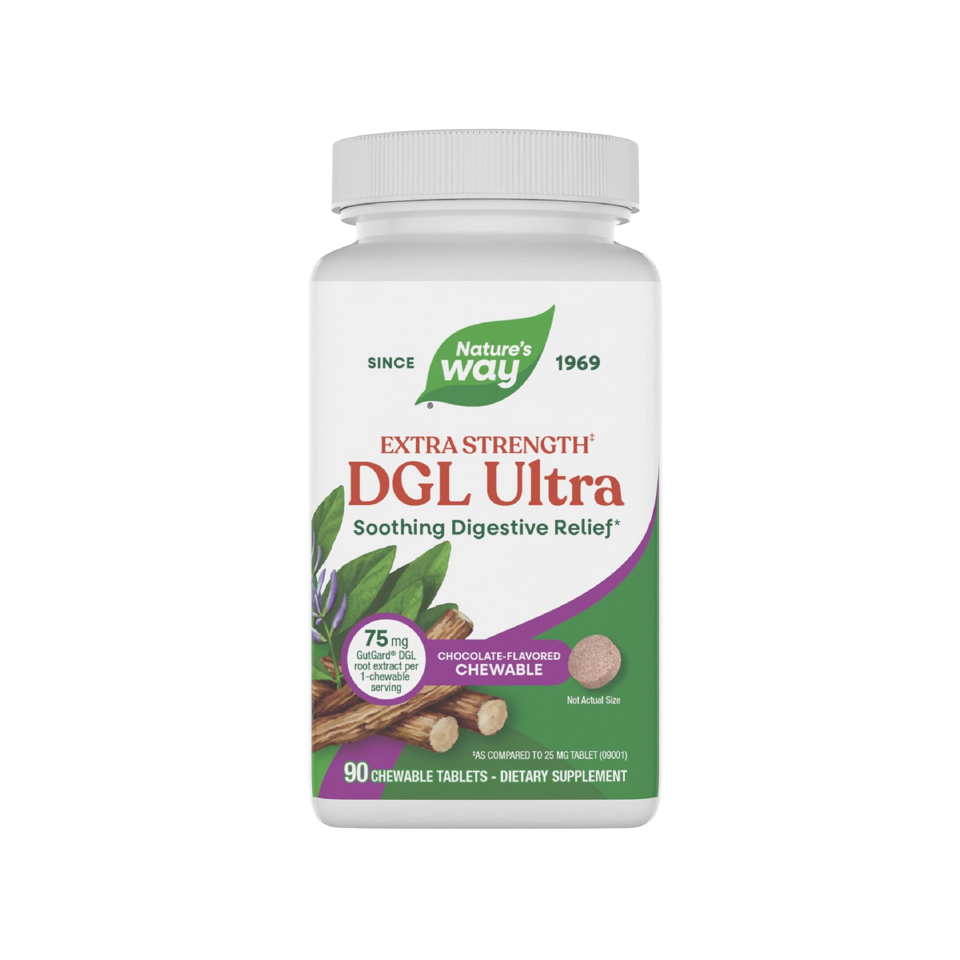 Nature's Way Premium Extract DGL Ultra Tablet, 90 Count