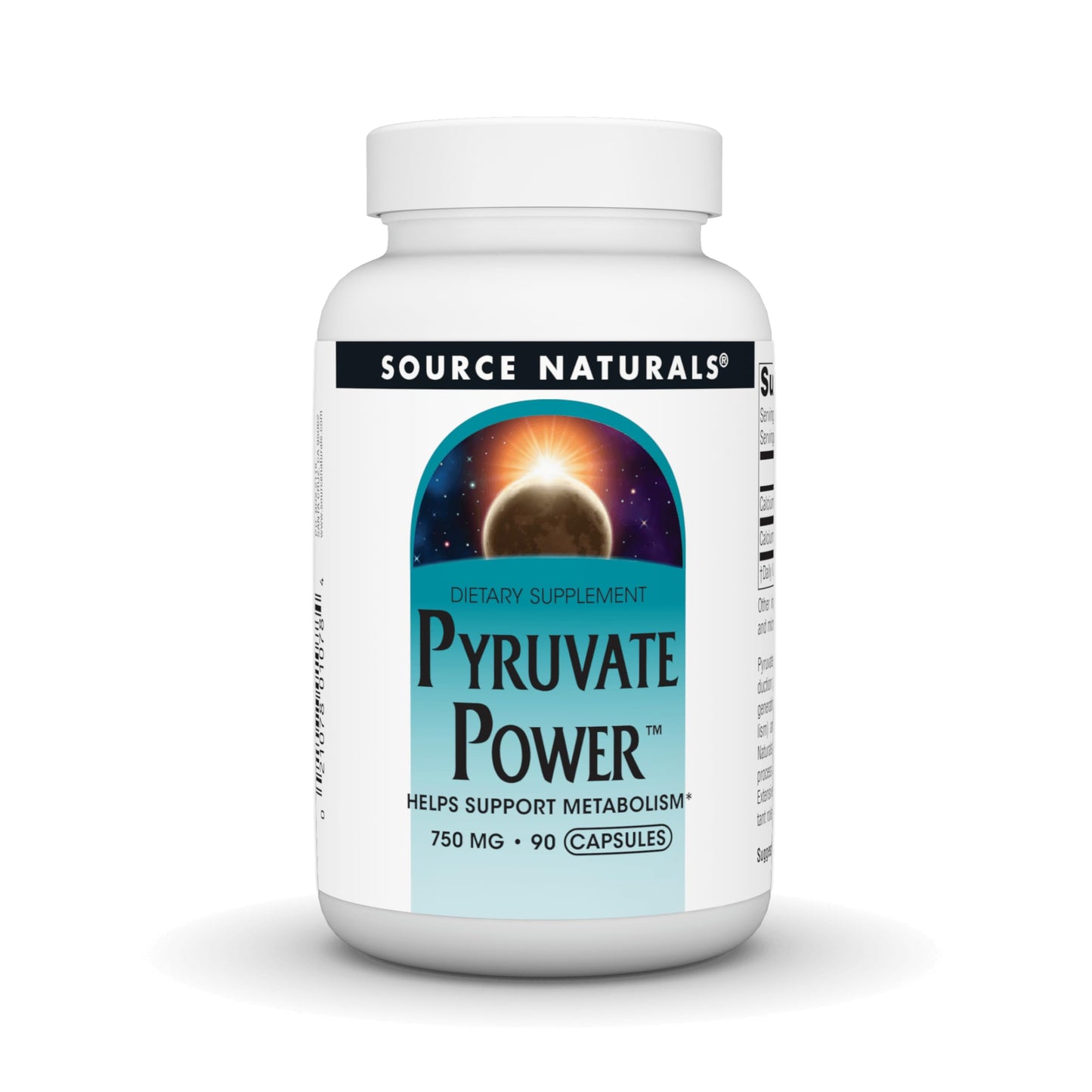 Source Naturals Pyruvate Power 750mg Capsules, 90 Capsules