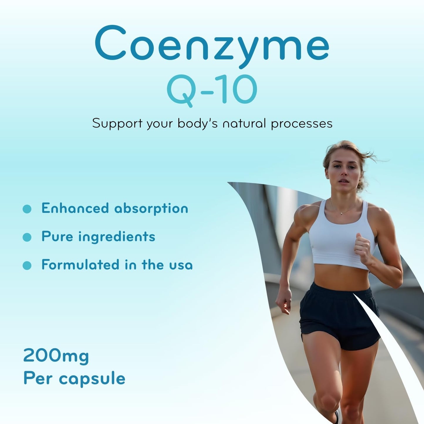 Clear Formulas CoQ10 200mg Capsule, 200 Capsules