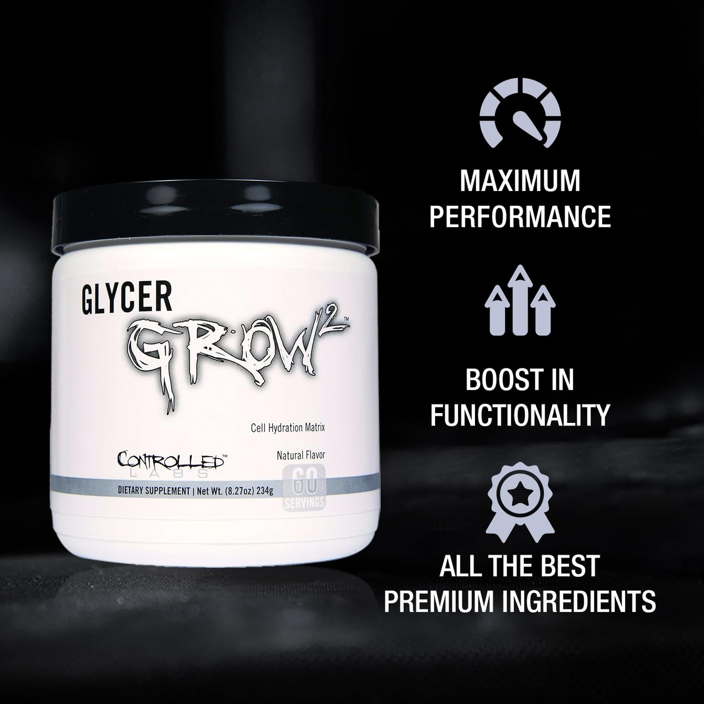 Controlled Labs GlycerGrow 2 Powder, 60 Servings